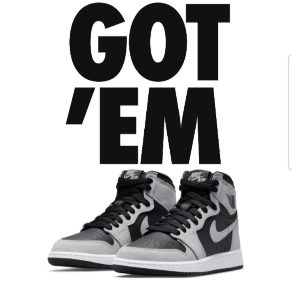 USED AIR JORDAN 1 HIGH SHADOW 2.0 BIG KIDS